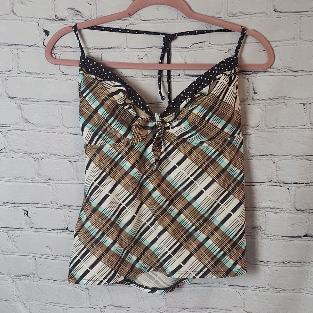 Plaid Swimming Top